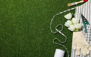 How To Maintain Artificial Grass with basic turf cleaning tools on synthetic lawn