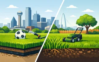 Turf Versus Natural Grass for Dallas Yards