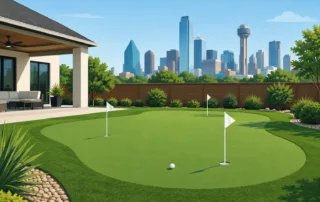 Backyard Putting Greens Built for Dallas Homes