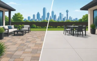 Pavers Versus Concrete for Dallas Patios