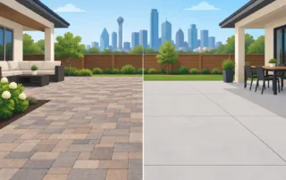 Pavers Versus Concrete Patios for Dallas Homes